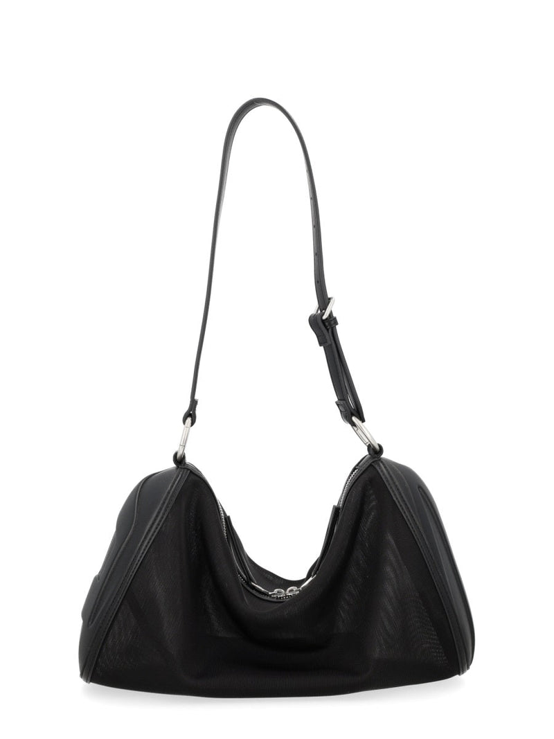 Diesel Shoulder Bag — Black Polyamide Polyurethane