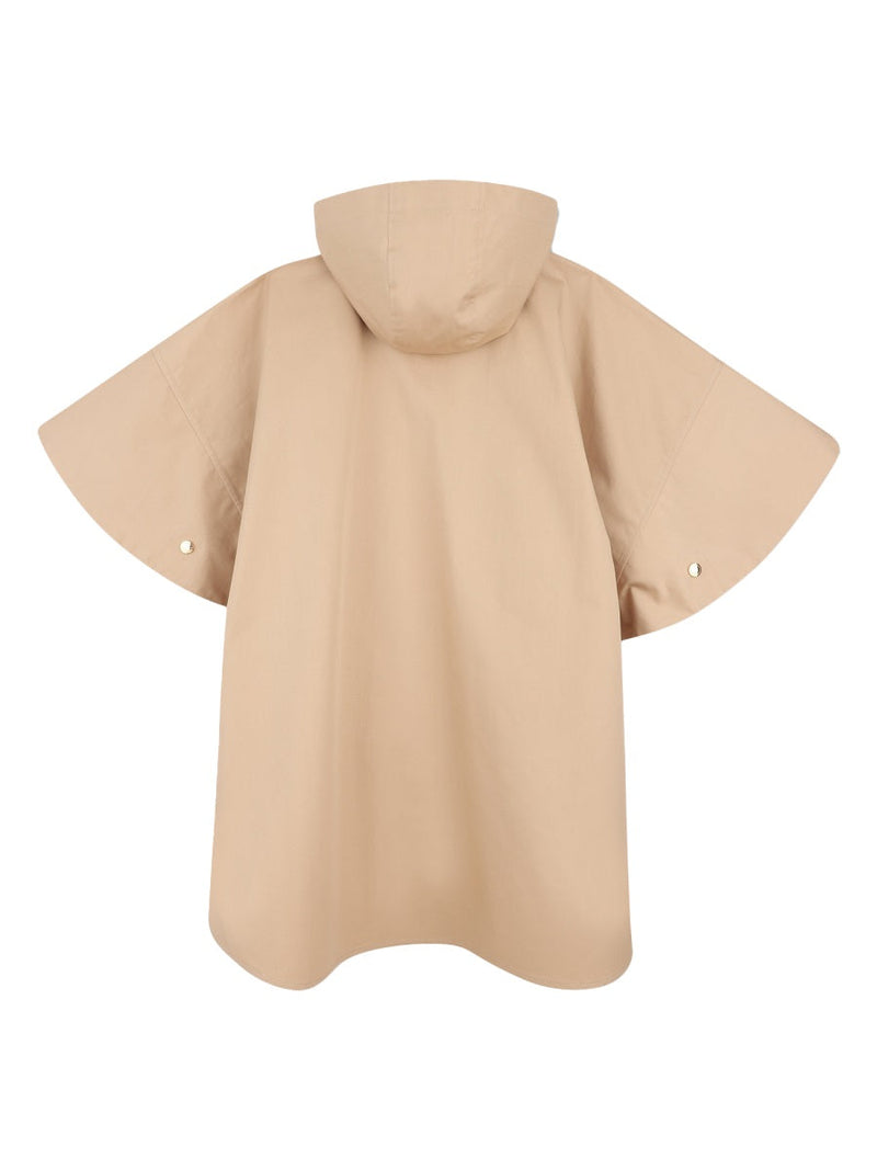 Chloé Cotton-Polyurethane Cape Scarf — White Scarfs