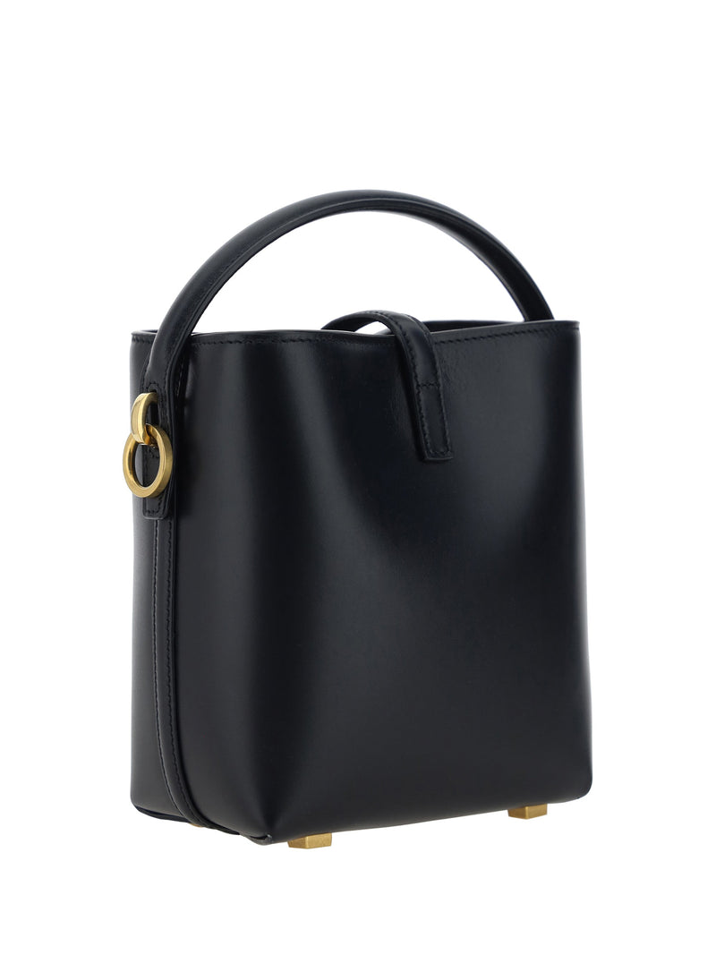Saint Laurent Le 37 Shoulder Bag — Black Calf Leather Bos Taurus
