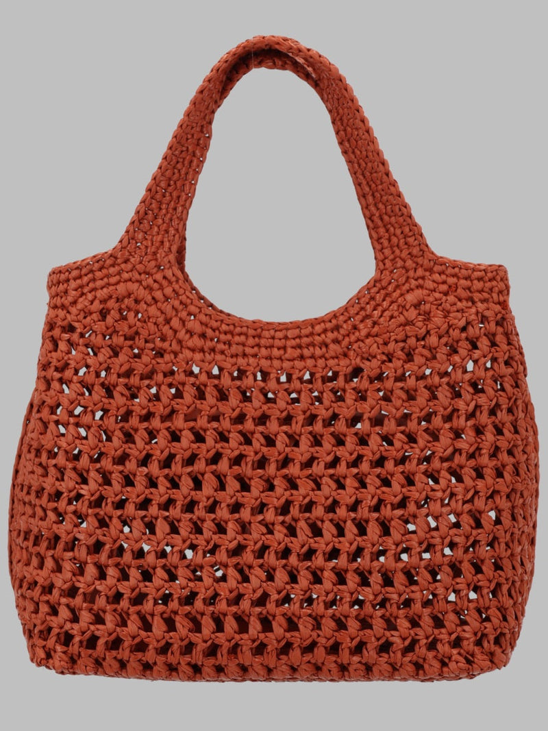 Tods Viscose-Blend Mini Shoulder Bag — Red