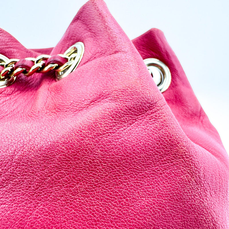 Chanel Backpack Seoul Lambskin Pink Leather