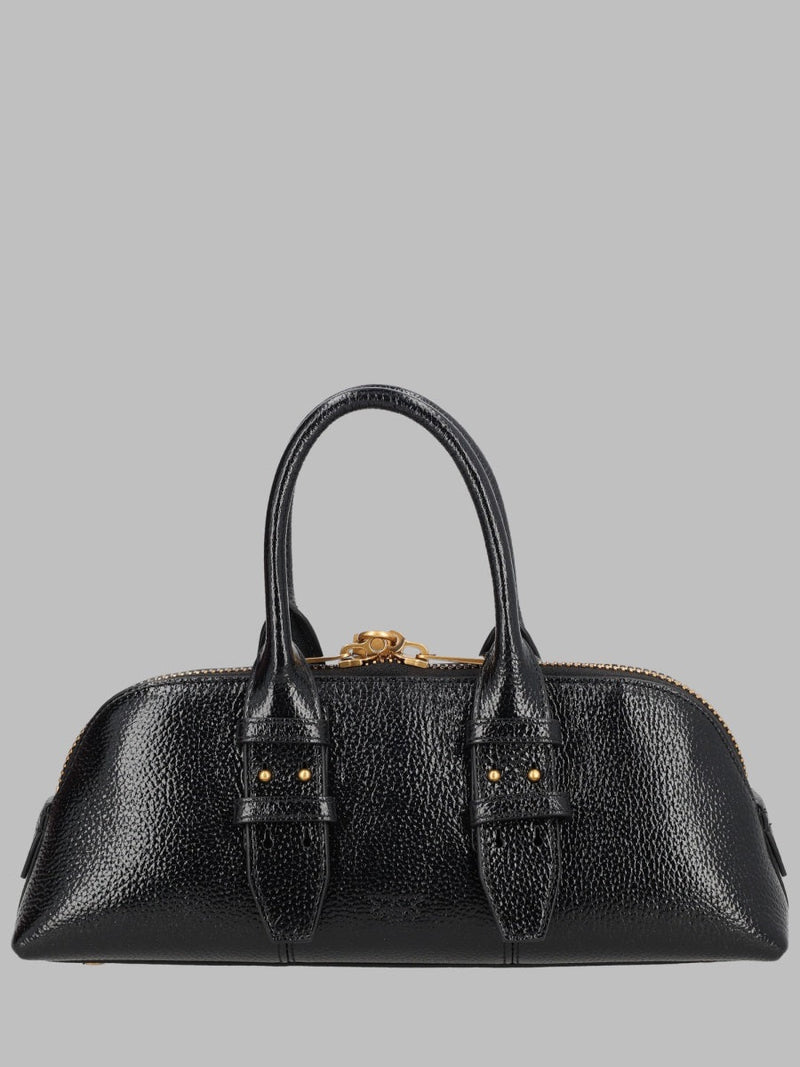 Pinko Escape Shoulder Bag — Black Cow Leather