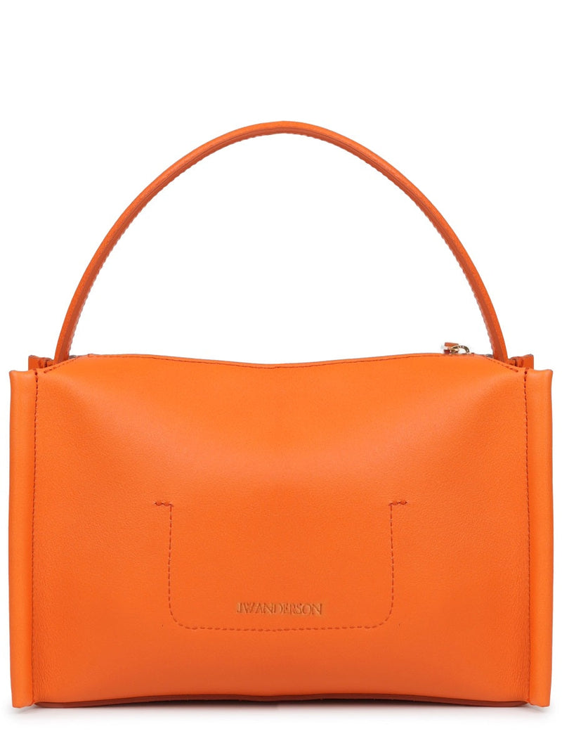 Jw Anderson Shoulder Bag — Orange Full-grain Calf Leather