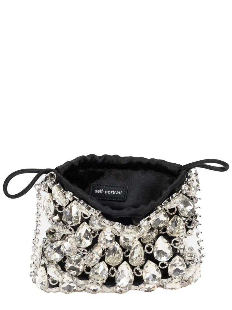 Self-Portrait Mini Bag — Silver Glass