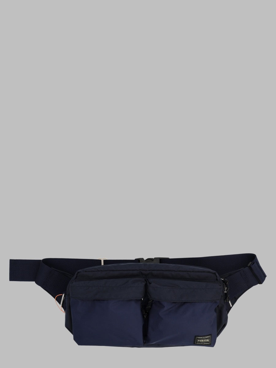 Porter-Yoshida & Co. Force Belt Bag — Blue Polyamide