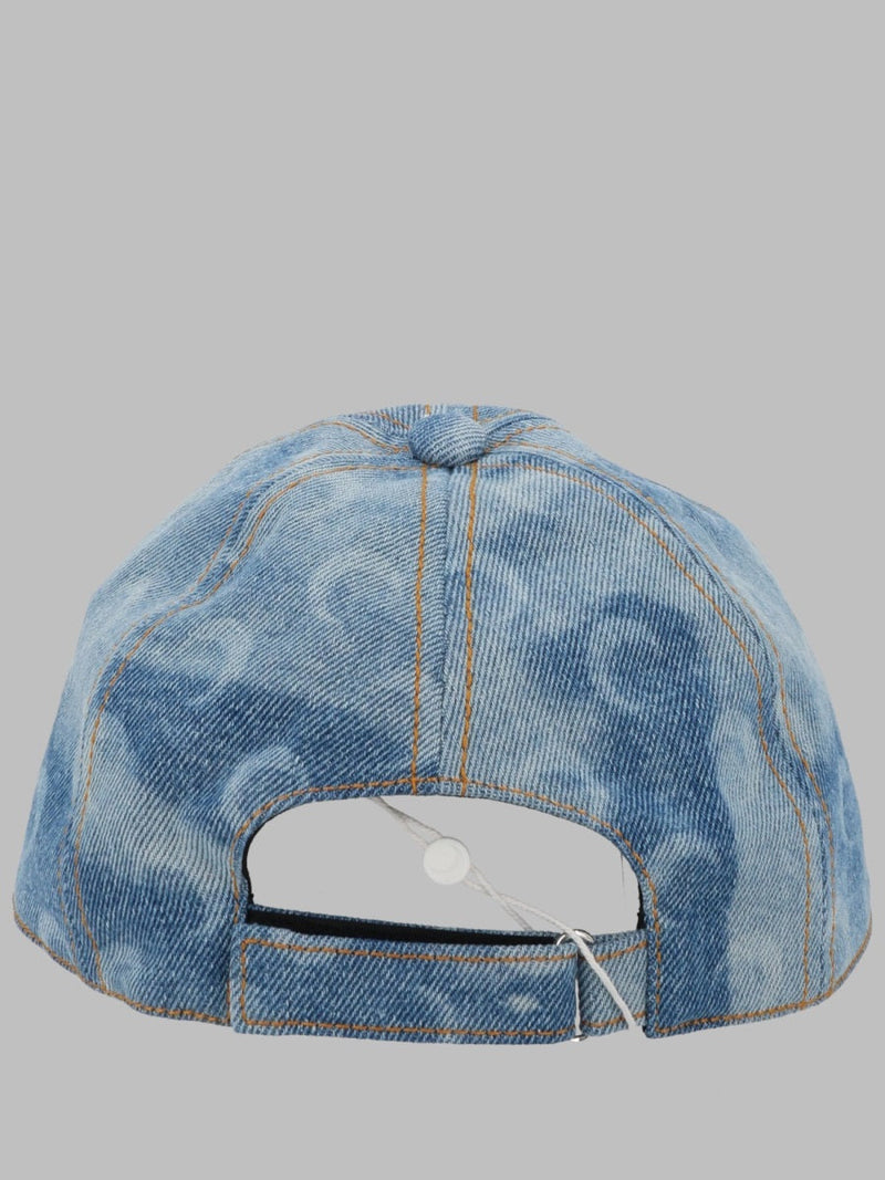 Marine Serre Uhg048a_cden0011bl05 Baseball Cap — Blue Cotton Caps