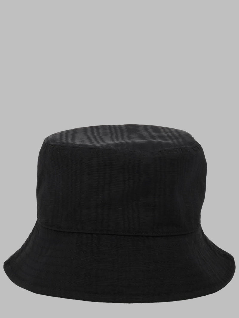 Marine Serre Uhg030a_cwov0030bk92 Moiré Polyester Bucket Hat — Black