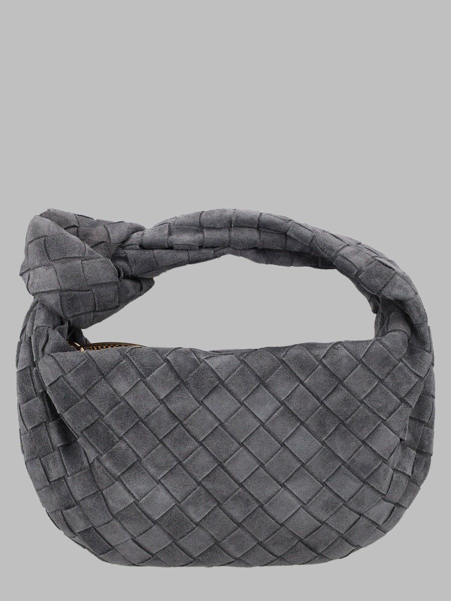 Bottega Veneta Jodie Mini Bag — Gray Calf Leather