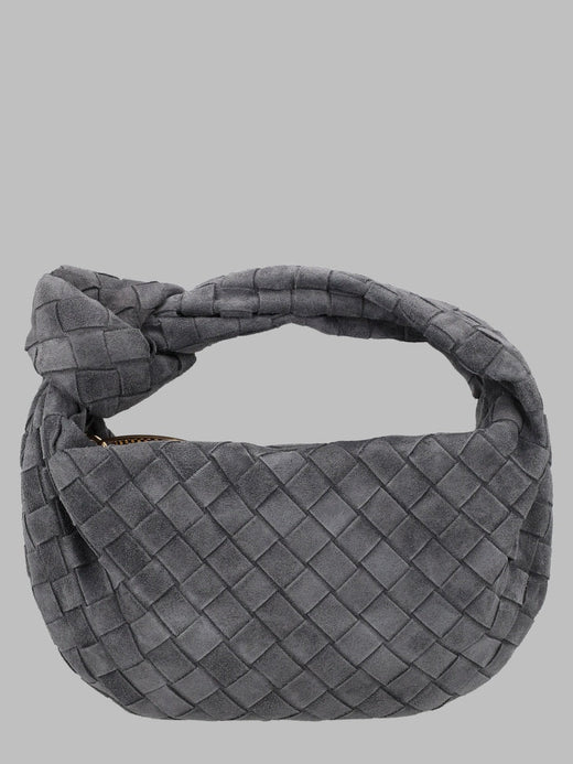 Bottega Veneta Jodie Mini Bag — Gray Calf Leather