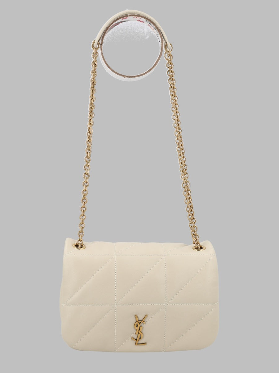 Saint Laurent Shoulder Bag — Ivory Lambskin