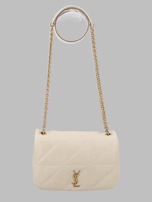 Saint Laurent Shoulder Bag — Ivory Lambskin