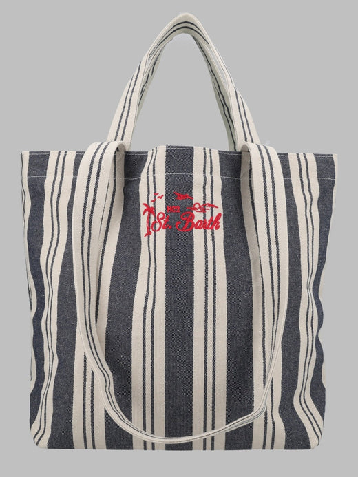 Mc2 Saint Barth Tote Bag — Blue Cotton