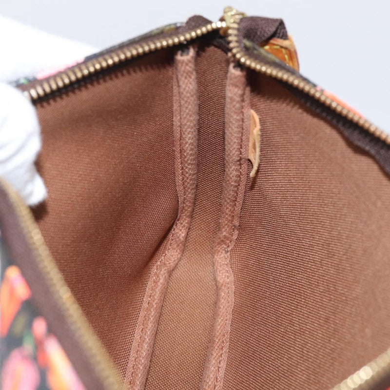 Louis Vuitton Pochette Accessoires Limited Edition Monogram Roses Multicolour Canvas Bag