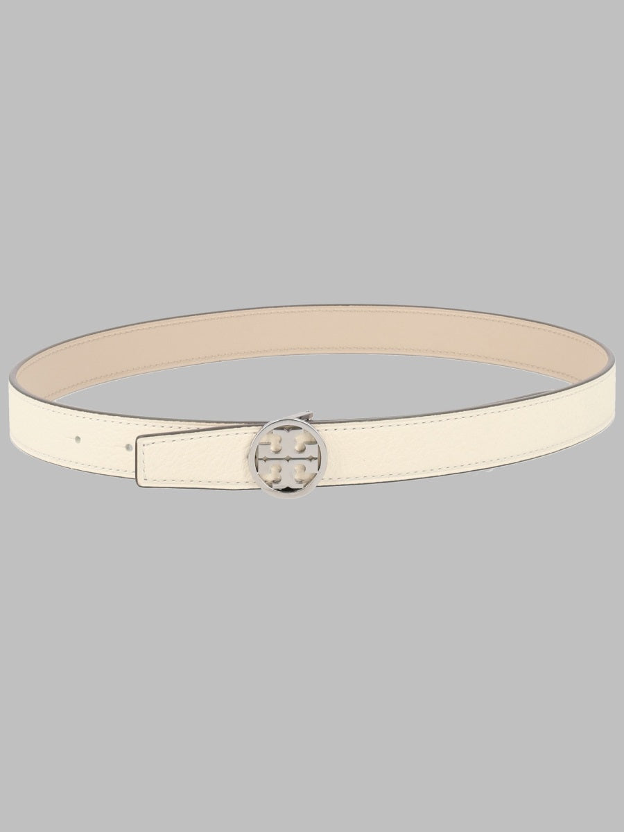 Tory Burch Miller Belt — Ivory Cow Leather