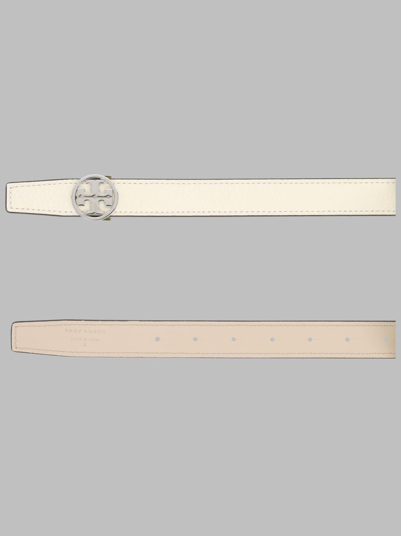 Tory Burch Miller Belt — Ivory Cow Leather