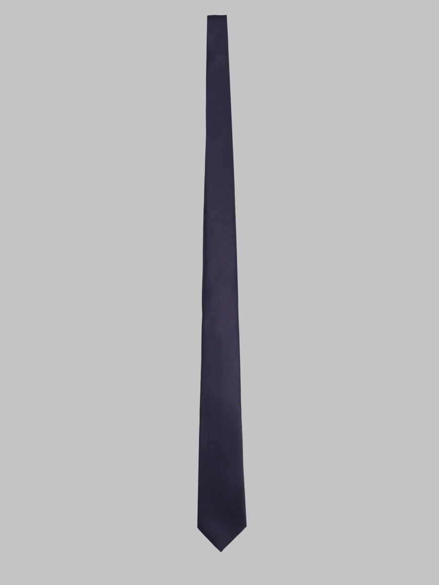 Saint Laurent Satin Silk Tie — Blue Neckties
