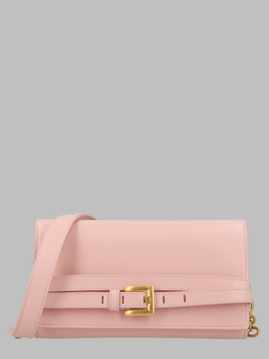 Balmain Shuffle Wallet — Pink Leather & Purses