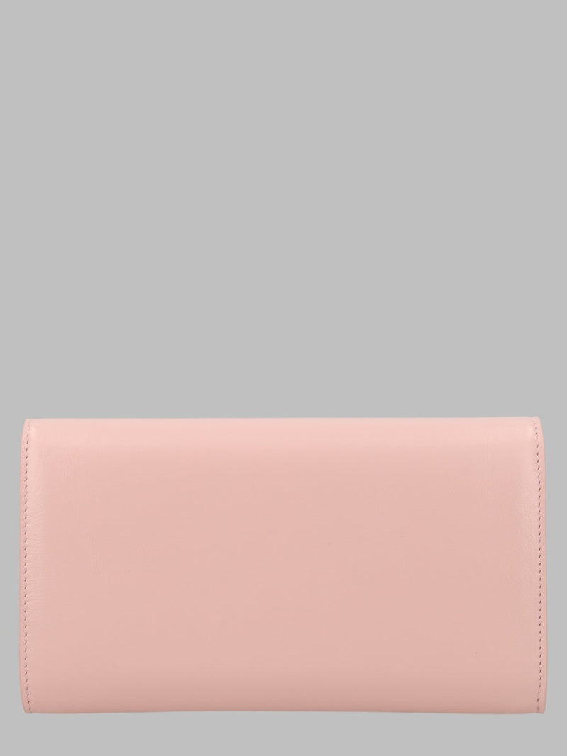 Balmain Shuffle Wallet — Pink Leather & Purses