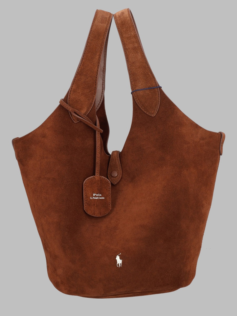 Polo Ralph Lauren Play Shoulder Bag — Brown Leather