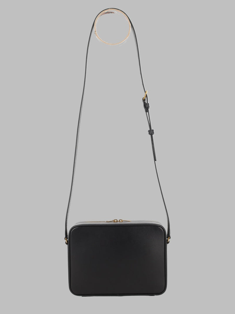 Saint Laurent Calfskin Camera Bag — Black Calf Skin