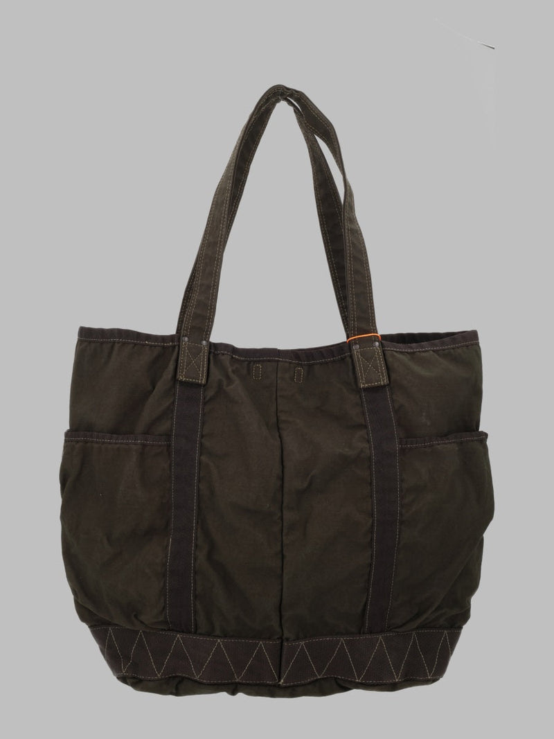 Porter-Yoshida & Co. Crag Tote Bag — Green Cotton