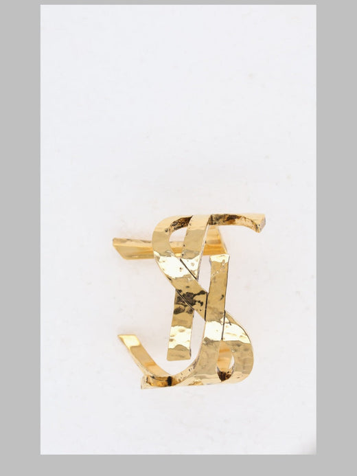 Saint Laurent Cuff Bracelet — Gold Brass Bracelets