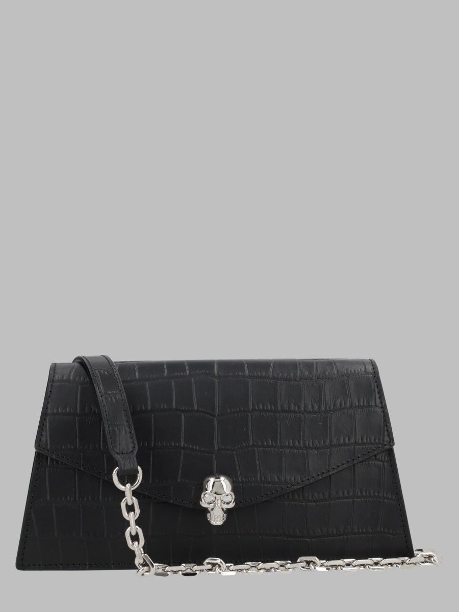 Alexander Mcqueen Skull Mini Shoulder Bag — Black Calf Leather