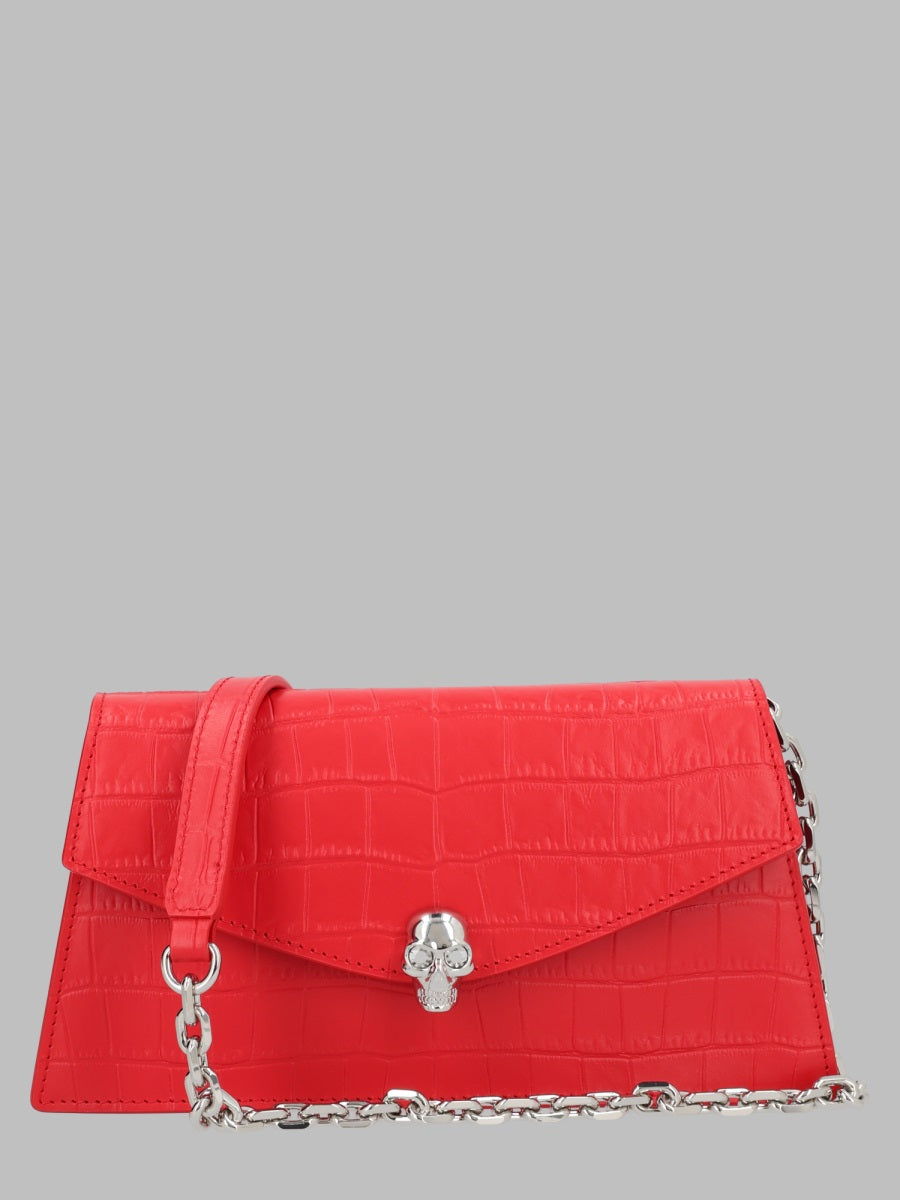 Alexander Mcqueen Shoulder Bag — Red Calf Leather