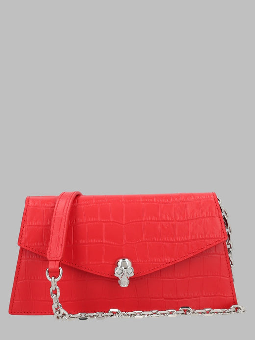 Alexander Mcqueen Shoulder Bag — Red Calf Leather