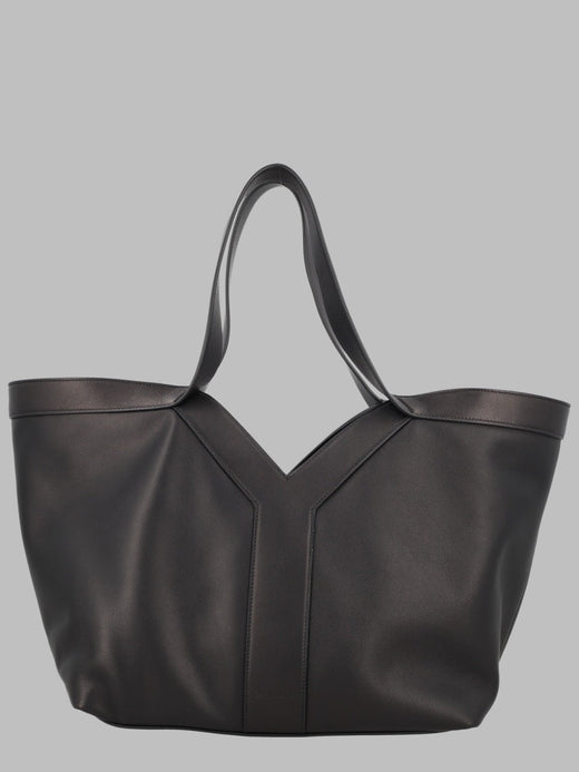 Saint Laurent Shoulder Bag — Black Calf Leather