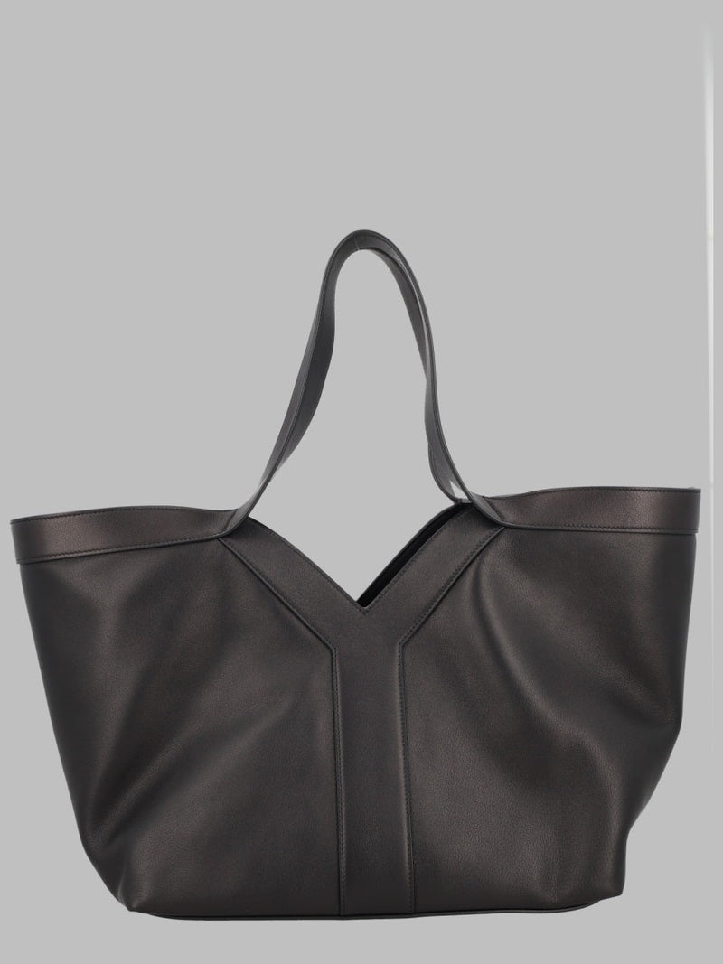 Saint Laurent Shoulder Bag — Black Calf Leather