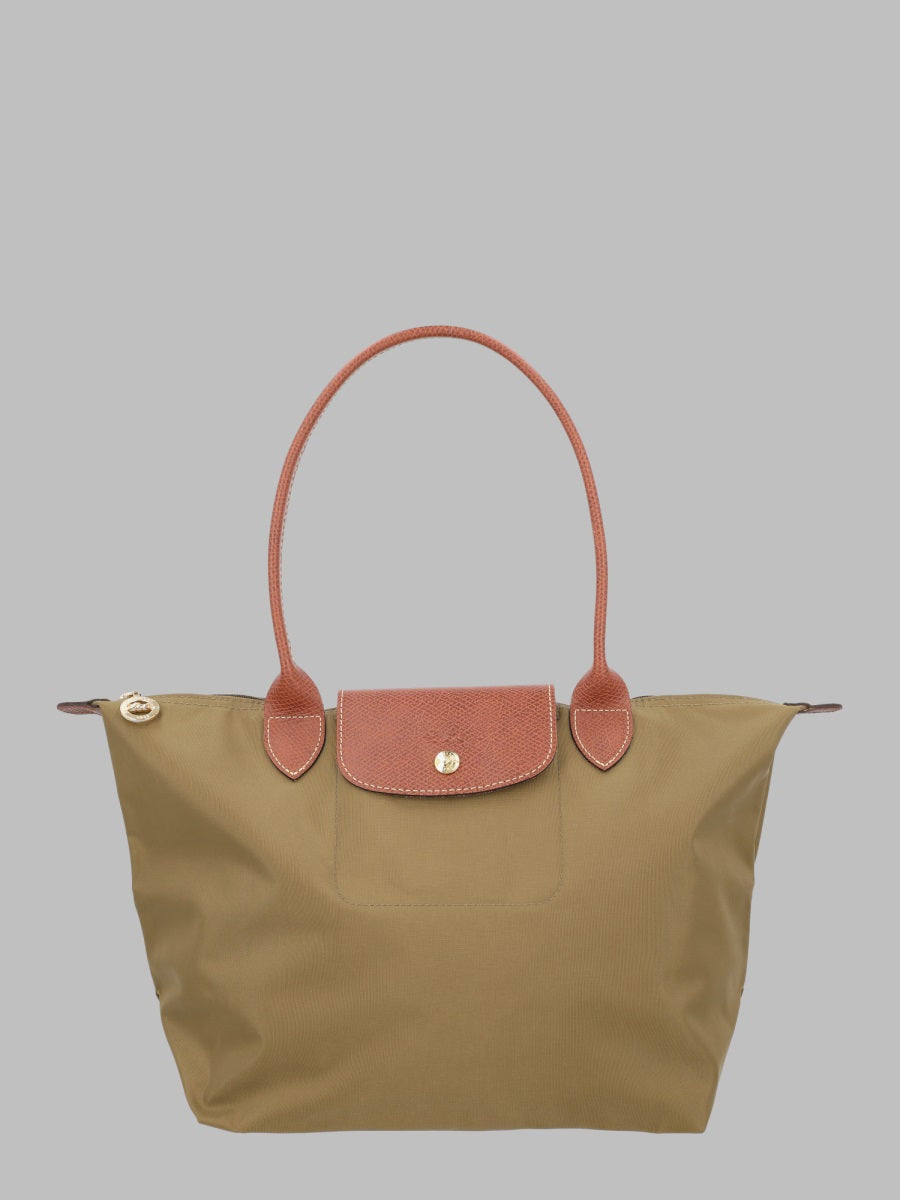 Longchamp Le Pliage Shoulder Bag — Green Polyamide
