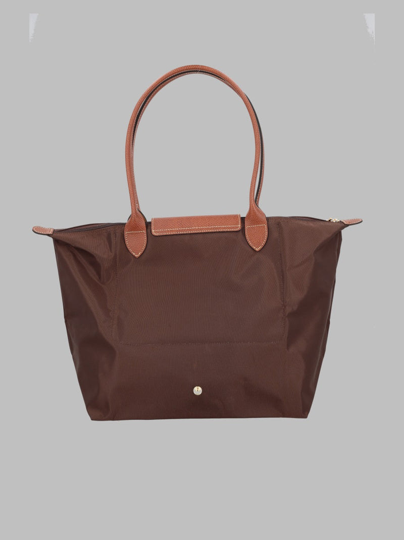Longchamp Le Pliage Original Shoulder Bag — Brown Polyamide