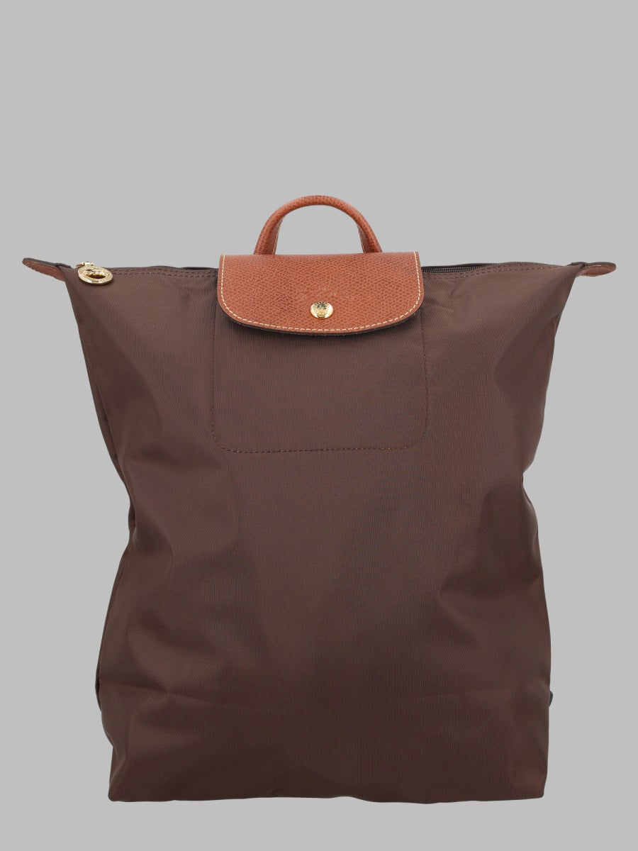 Longchamp Le Pliage Original Backpack — Brown Polyamide