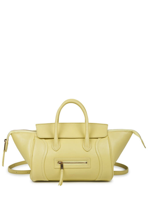 Celine Luggage Top Handle Bag — Yellow Lambskin