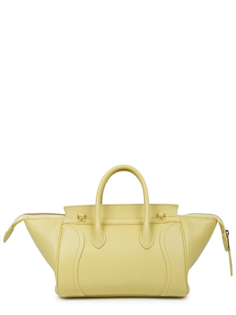 Celine Luggage Top Handle Bag — Yellow Lambskin