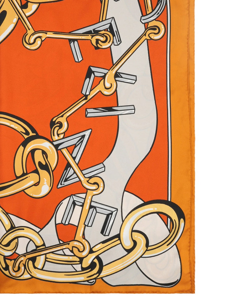 Celine Silk Twill Carré Scarf — Multicolor Scarfs