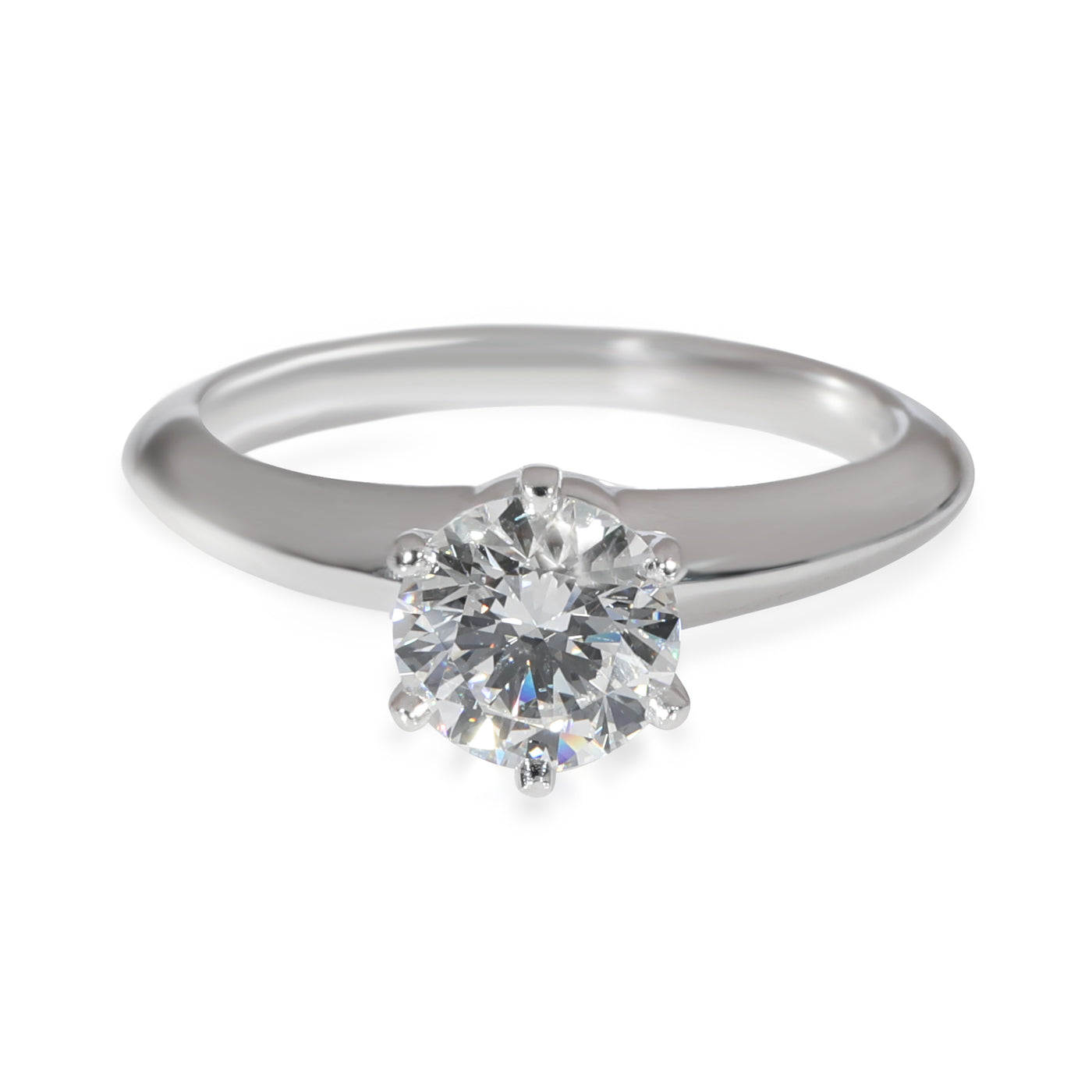 Tiffany & Co. 0.93 Ct Round Brilliant Diamond Engagement Ring 950