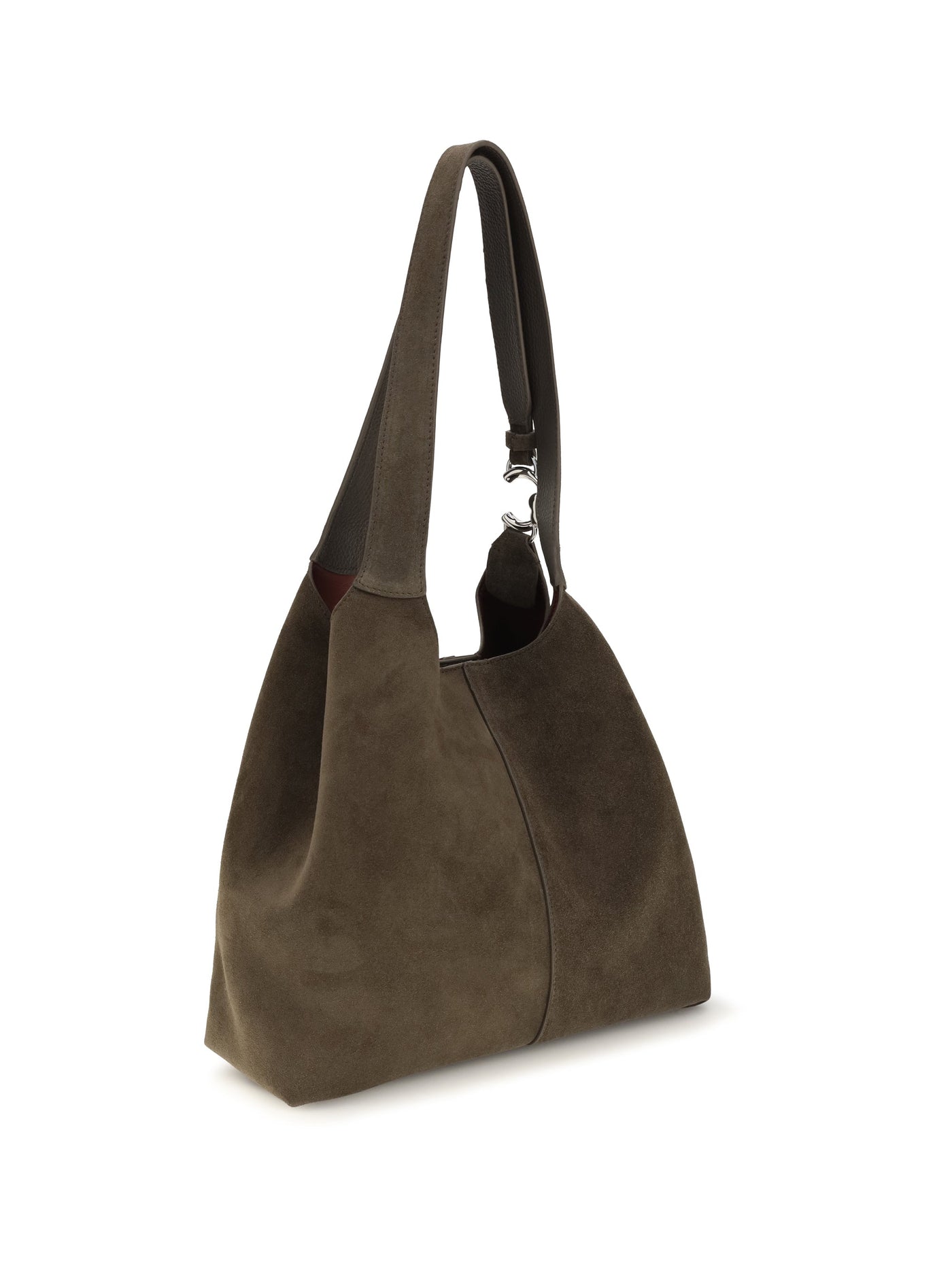 Coccinelle C-Easy Shoulder Bag — Taupe Calf Leather