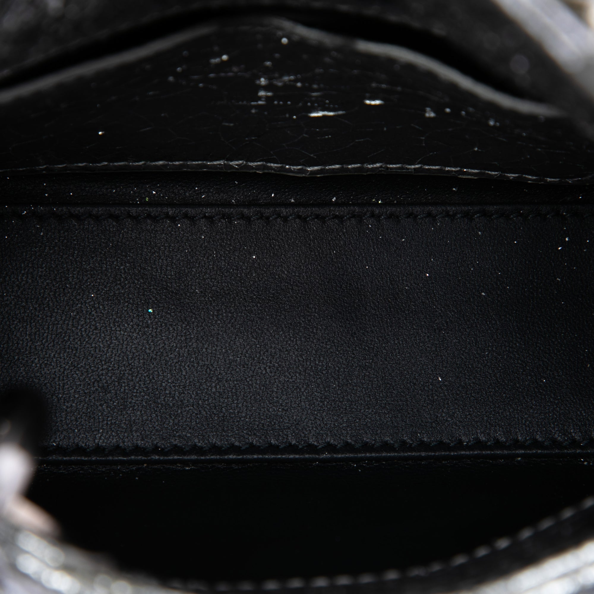 Micro Metallic Crinkled Calfskin Cannage Lady Dior - Image 4