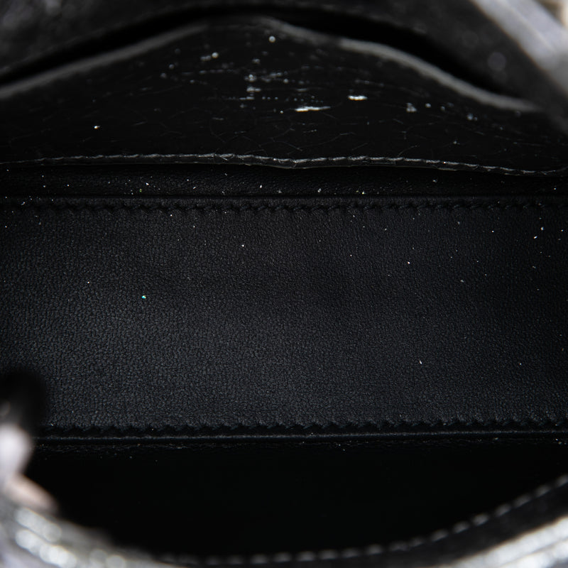 Micro Metallic Crinkled Calfskin Cannage Lady Dior - Image 4