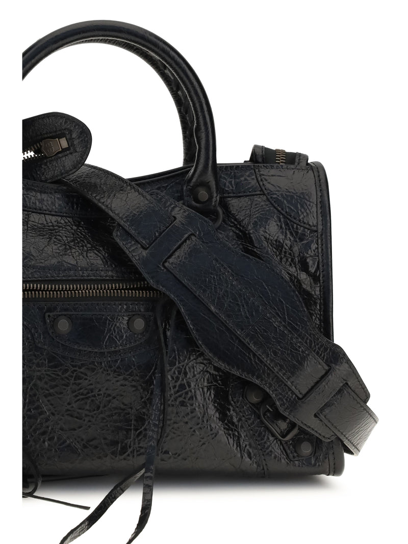 Balenciaga Top Handle Bag — Black Lamb Ovis Aries