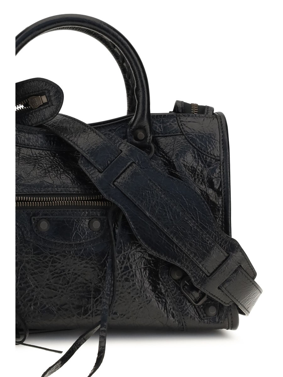 Balenciaga Le City Top Handle Bag — Black Lambskin