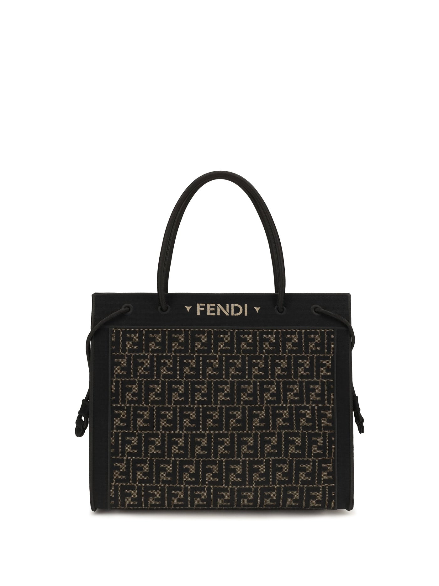 Fendi Stencil Shoulder Bag — Black