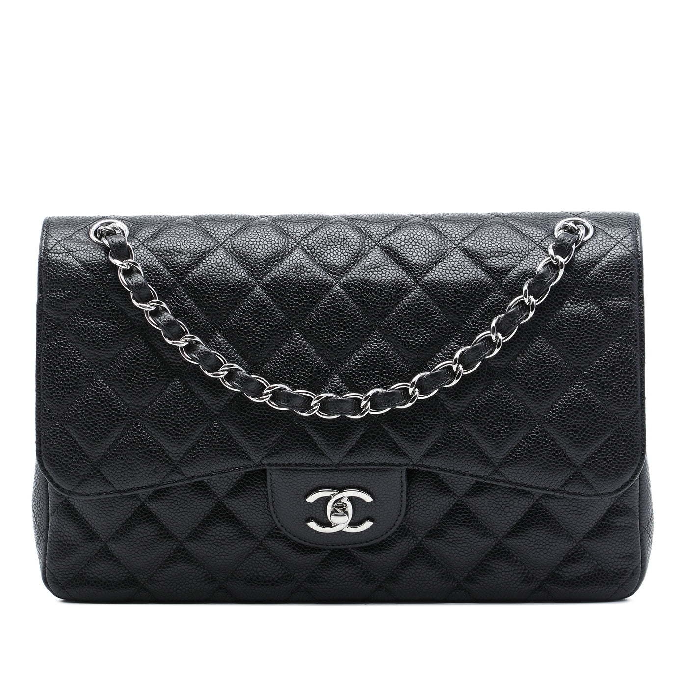 Jumbo Classic Caviar Double Flap - Image 1