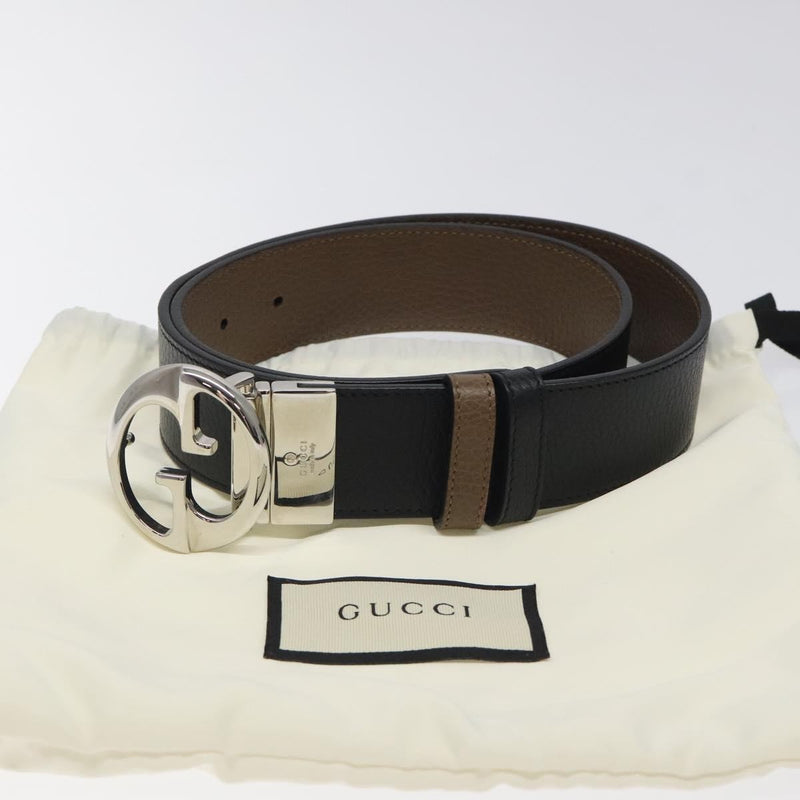 Gucci 1973 Reversible Belt (outlet) Leather Black