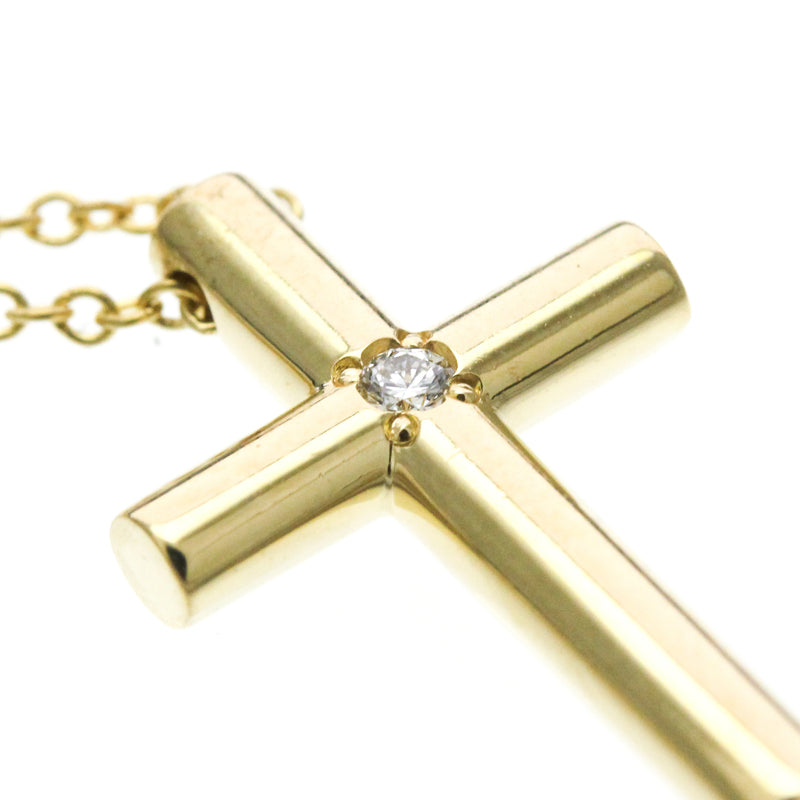 Tiffany & Co. Cross Pendant 18k Yellow Gold With Diamond Yellow_gold Bijoux