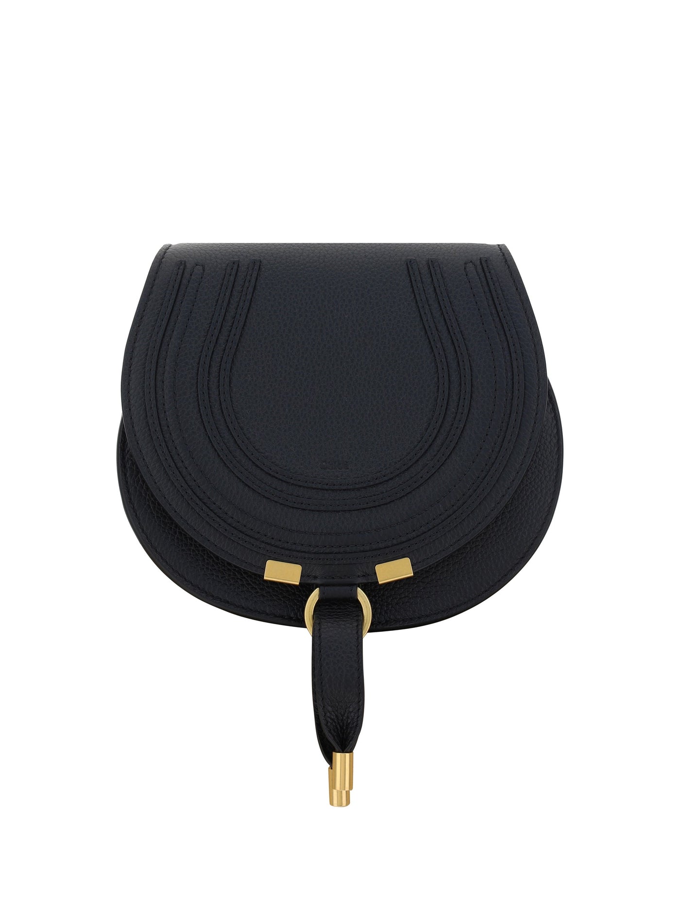 Chloé Marcie Shoulder Bag — Black Calf Leather