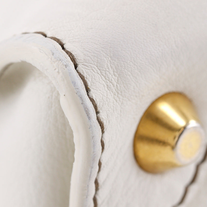 Miu Miu Madras Shoulder Leather Beige Bag