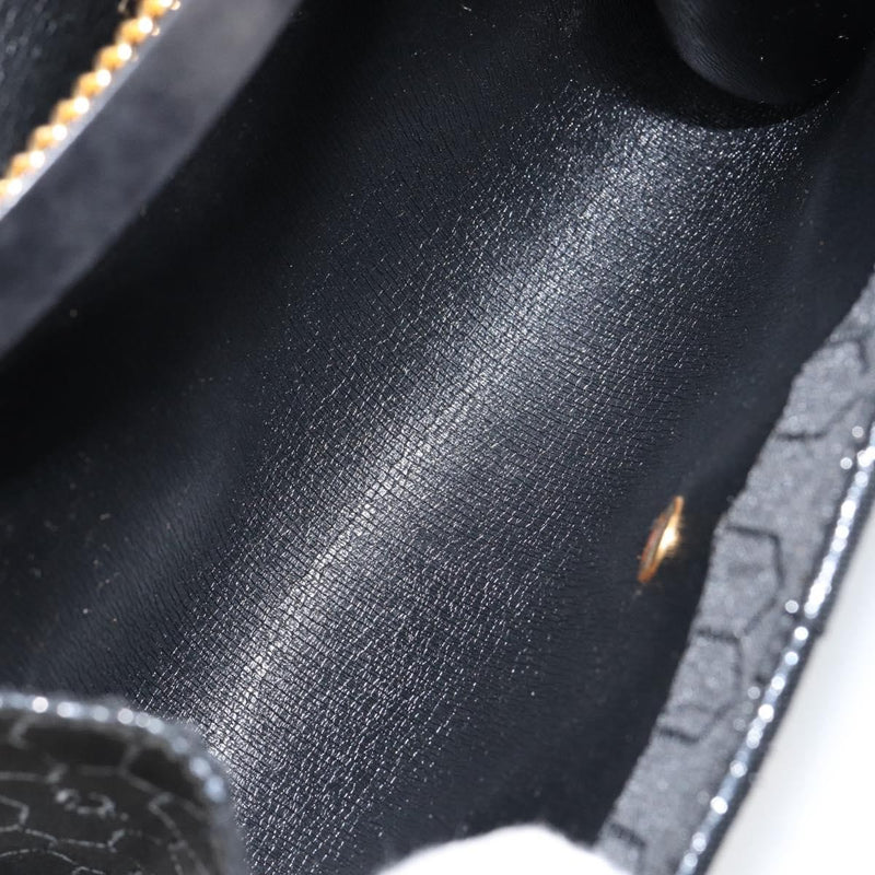 Christian Dior Vintage Honeycomb Canvas Black Bag